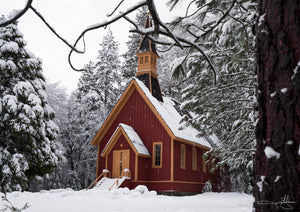 Open image in slideshow, Snowy Chapel

